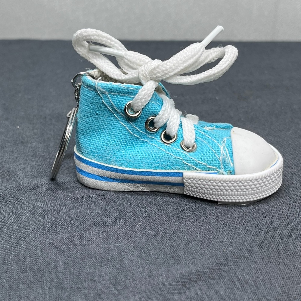 Chucky T  Sneaker Keychain Canvas Turquoise 3 Inch Streetwear Aesthetic